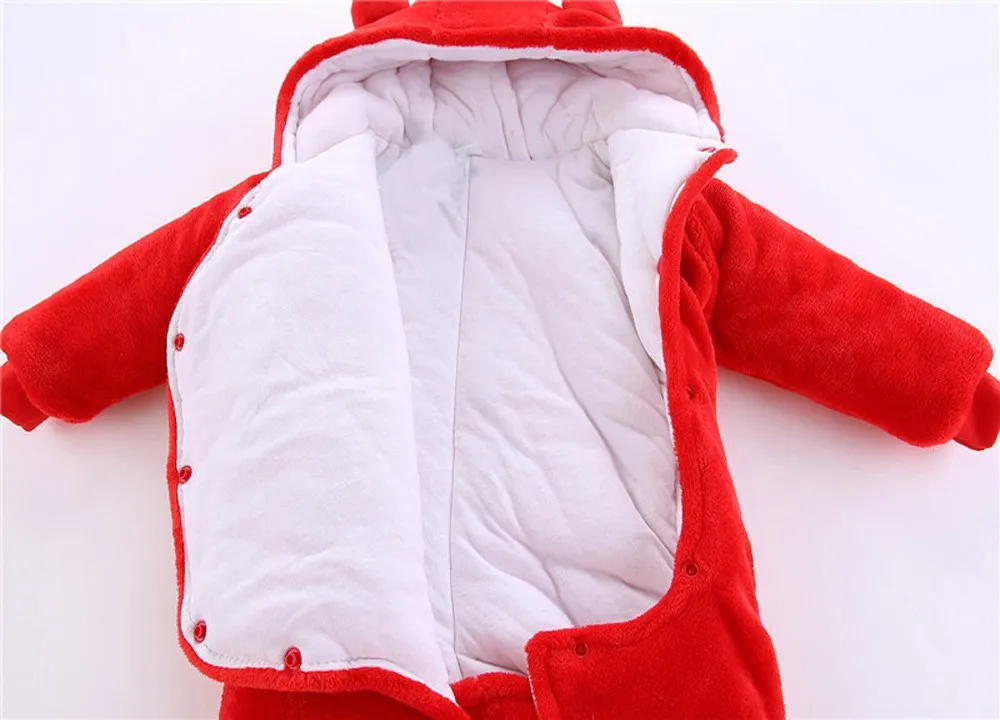 New Born Baby Footies 2024 Winter Warm Clothing 3 9 6 12 Month Baby Kids Boys Girls Cotton Newborn Toddler Infant Outfits&Set