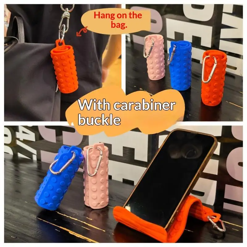 New Freely Shaping Silicone Phone Holder Foldable Portable Bendable Multi Angle Adjustable Universal Desktop Phone Stand view 4