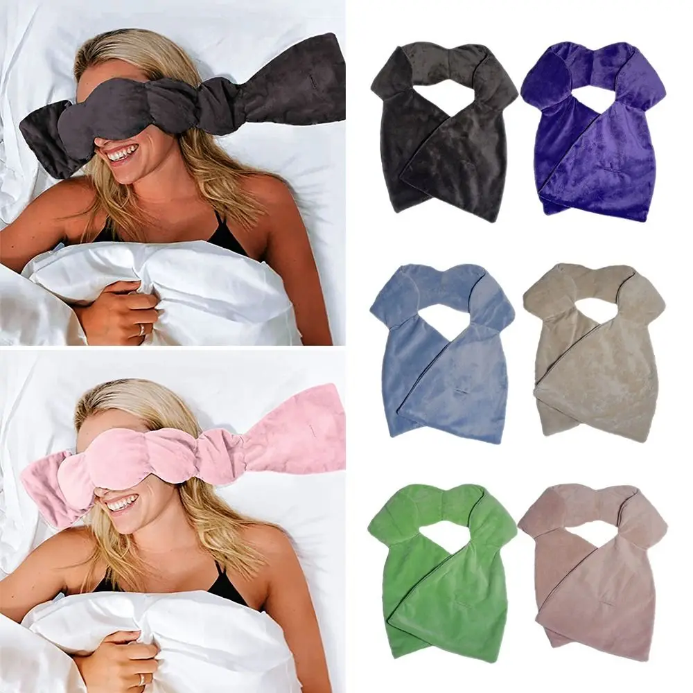 Eye Cover Sleep Eye Mask without Eye Pressure Reusable Sleeping Weighted Eye Mask Deep Sleep Weighted Eye Blindfold