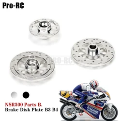 3 pezzi in alluminio B parti disco freno piastra B3 B4 anteriore e posteriore per RC Kyosho 1/8 Honda NSR500 moto