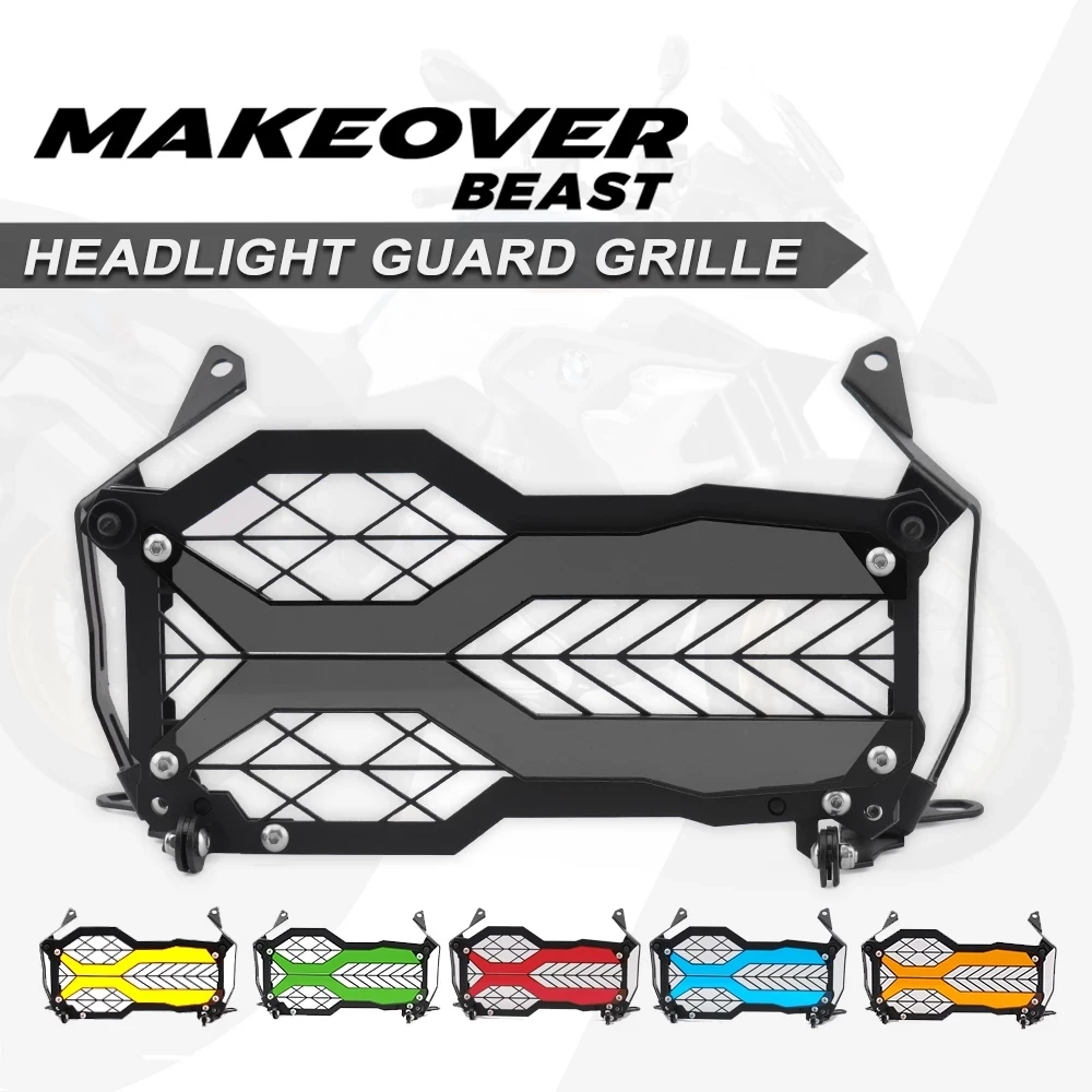 For BMW R1250GS Adventure R1200GS LC ADV 40 Years Edition R 1250 GS Flipable Headlight Protector Head Lights Grille Guard Cover