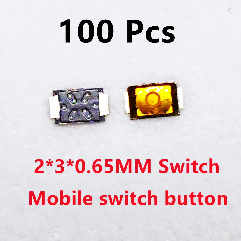 100Pcs 3*2 / 2.6*1.6 MM Power On Off Inner Button Control For Iphone Huawei OPPO Xiaomi Samsung VIVO Mobile Phone Volume Switch