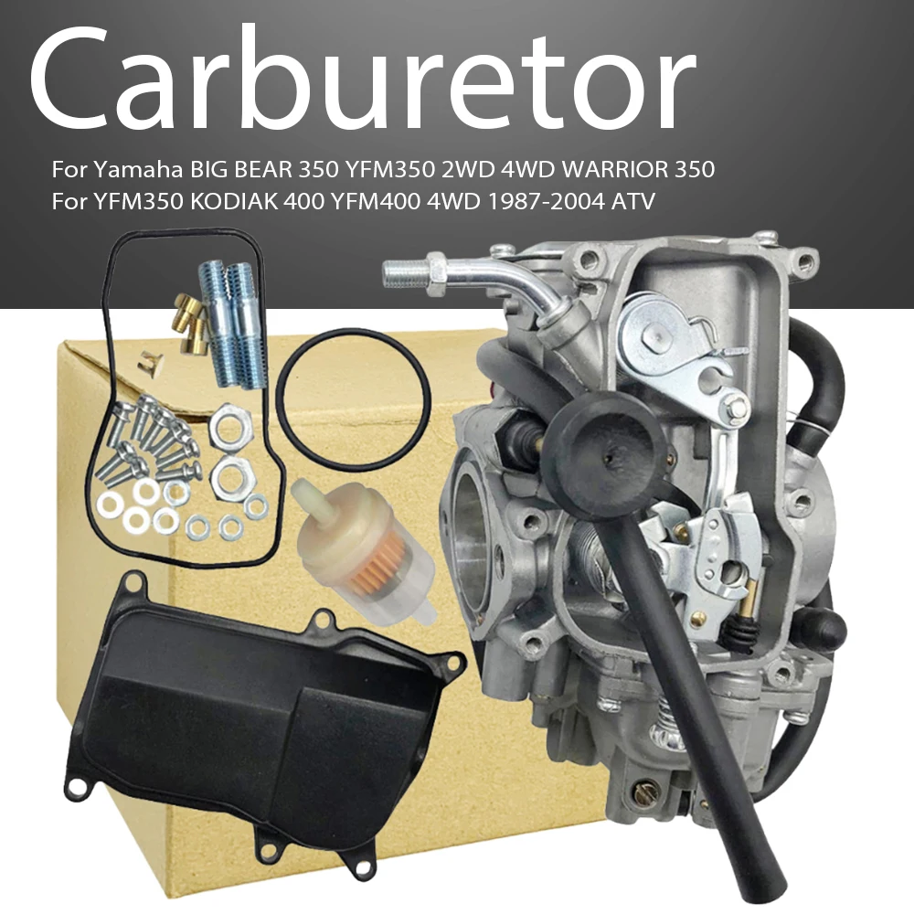 

Carburador For Yamaha BIG BEAR 350 YFM350 2WD 4WD WARRIOR 350 YFM350 KODIAK 400 YFM400 4WD 1987-2004 ATV