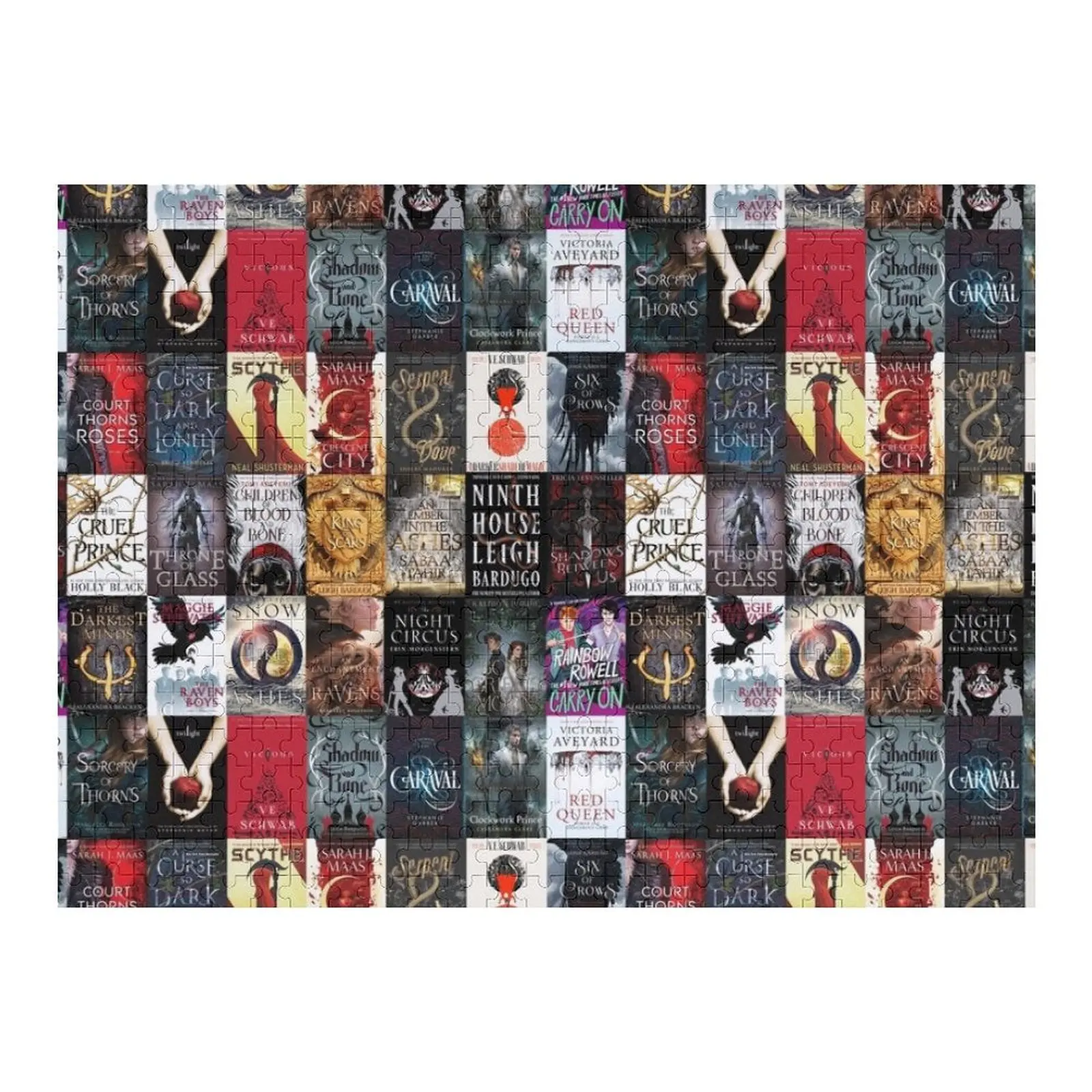 

YA young adult fantasy books blanket custom version 2 Jigsaw Puzzle Woodens For Adults Personalized Wooden Name Puzzle