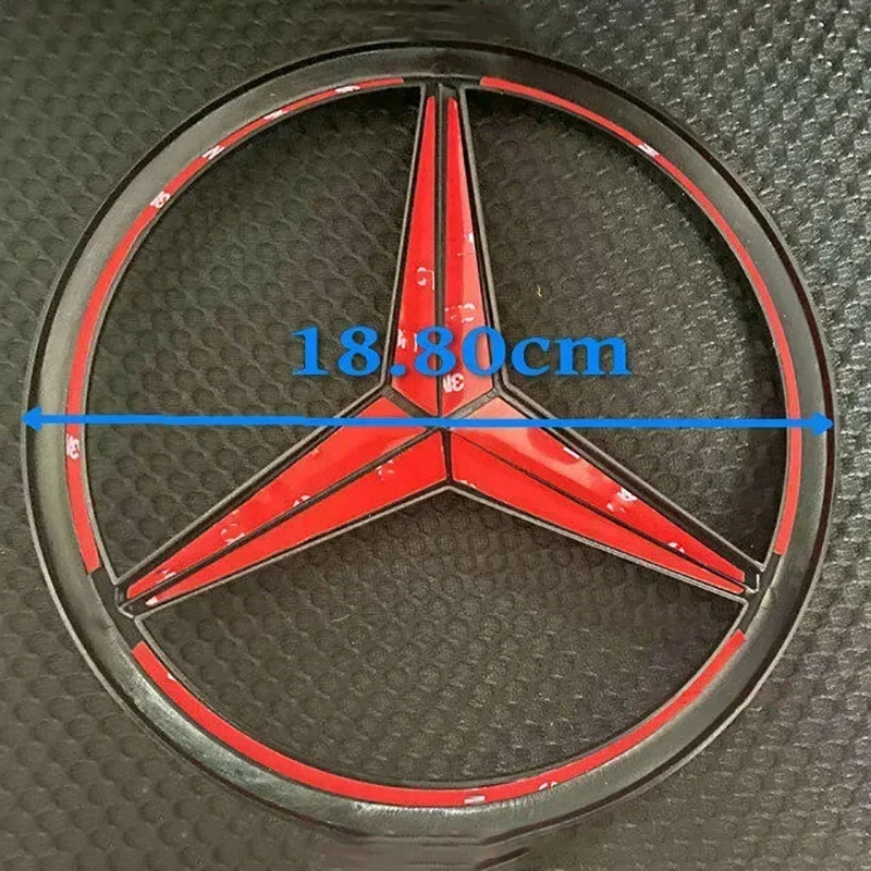 18.8cm ABS Car Front Grille Center Badge Cover Emblem FOR Mercedes-Benz W204 W205 W210 W211 W212 13 C E Class GLA GLK ML GLC GLE