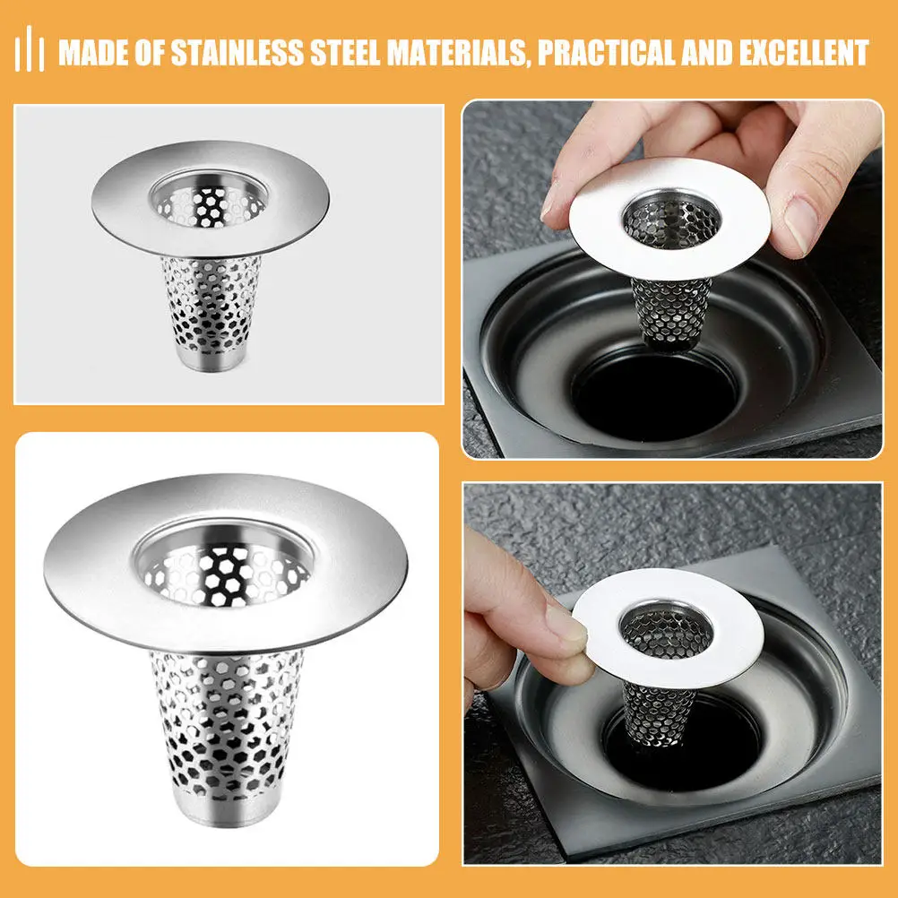 

Эффективный сетчатый фильтр из нержавеющей стали для слива в полу, душевого гарнитура, ванной, улавливатель волос, защита от засоров