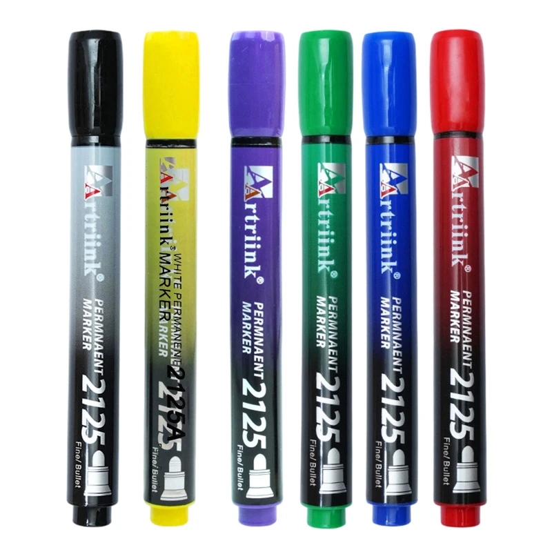 P5EA Heavy Duty Water Resistant Permanent Markers With Safe and Quick Drying Formulas