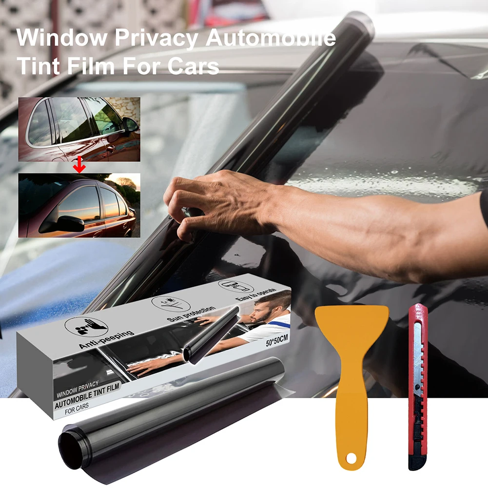 자동차 앞유리 선바이저 스트립 필름, 자외선 차단 쉐이드 윈도우 필름 데칼, 자동차 UV 보호대 포일 스틱, 140X20cm 