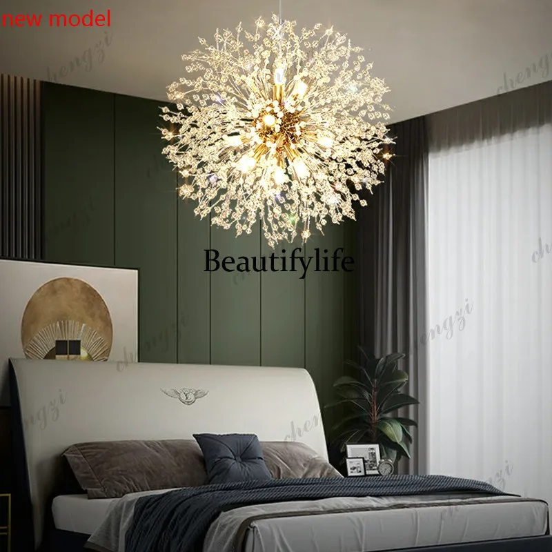 DD182Restaurant, chandelier, crystal bedroom light, milk tea shop, modern simplicity, light luxury, shop light