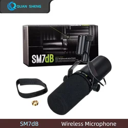 SM7dB Cardioid Dynamic Vocal Microphone with Built-In Preamp for Studio Broadcasting Podcasting Streaming Micrfono SM7B