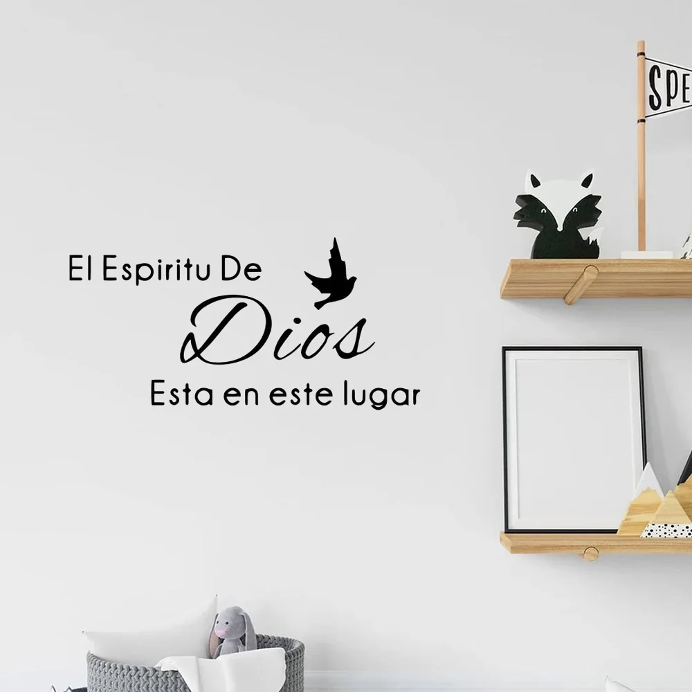 Spanish Quotes Phrase Art Vinyl Wall Stickers For Office Room Study Bedroom Home Decoration Sticker Mural Wall Decal Decor