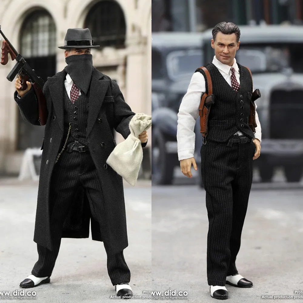 

DID XT80008 1/12 Scale Collectible Palm Hero Series Chicago Gangster John 6'' Male Soldier Action Figure Model Doll Full Set