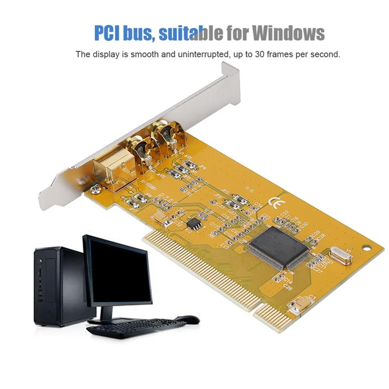 

High Quality-AV-1394 878A Video Capture Card Data Acquisition Card Surveillance Video Capture Card Display Resolution Up To 640X