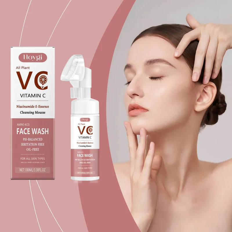 

Vitamin C Foam Face Wash Gentle Nourishing Lotion Cleanses Facial Skin Removes Impurities Hydrates Skin Daily Cleanser