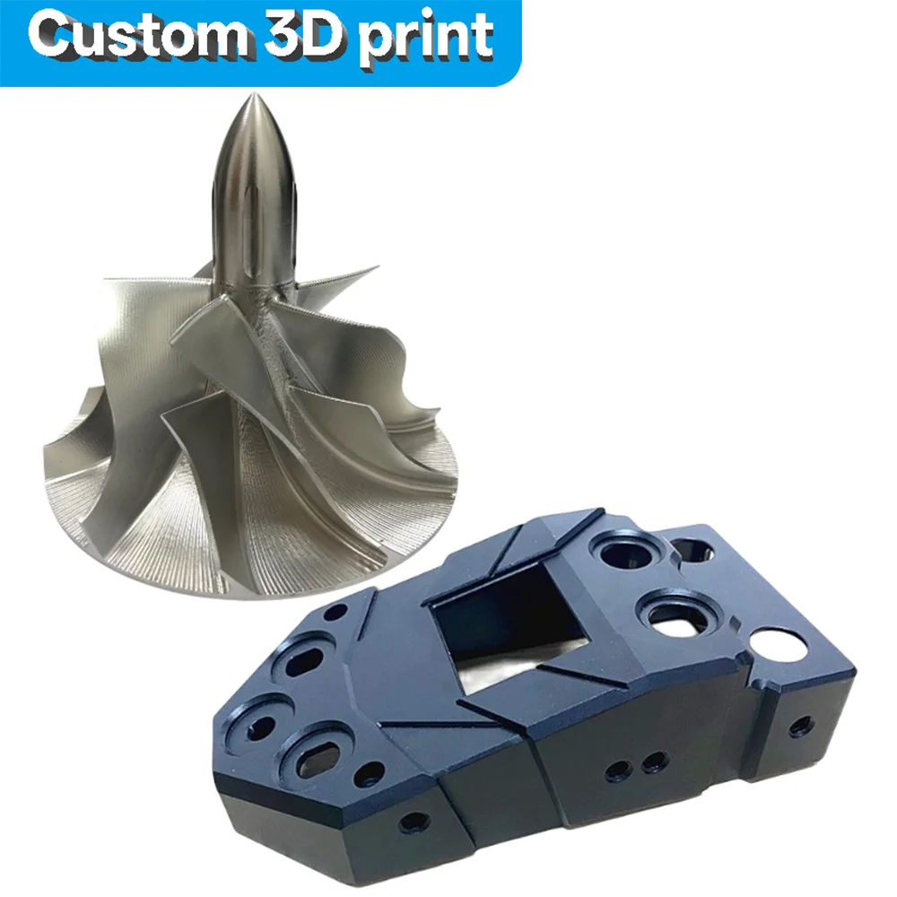custom High Quality SLA SLM Stainless Steel Aluminum Alloy Metal/Plastic 3d Printing Service 3d Print Prototype anodizing