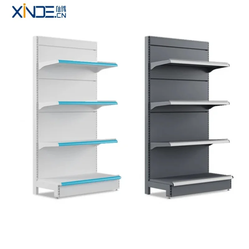 custom.XINDE Light Duty Supermarket Iron Wire Shelving Gondola Shelves Single Display Stand & Rack Light & Heavy Items