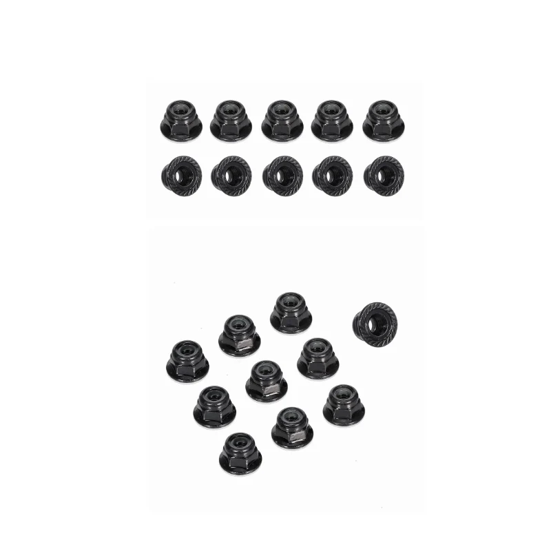 30pcs M4 4mm Wheel Lock Nuts Set for Traxxas 2.0 #8347 TRX4 TRX6 Axial SCX10 90046 1/10 Scale RC Car Accessory