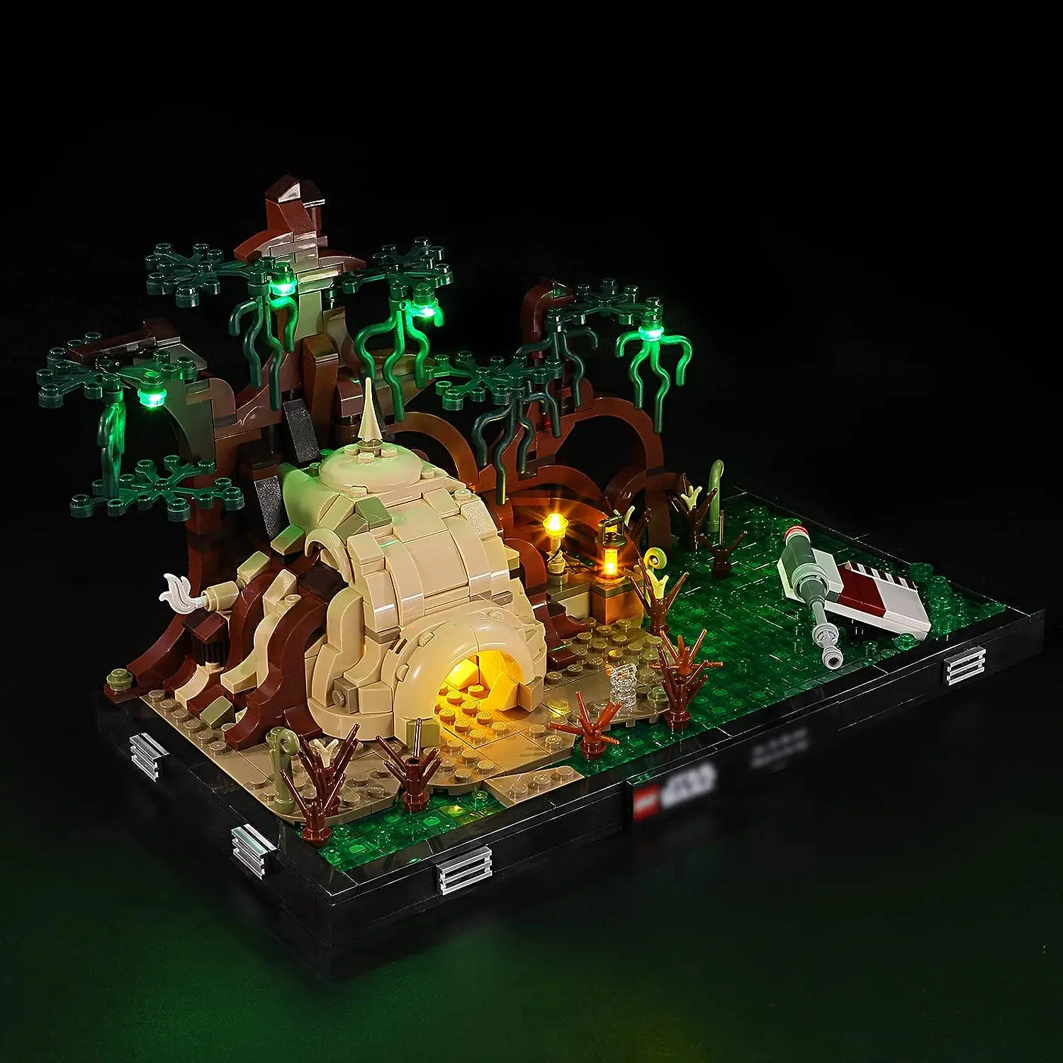 Hprosper LED Lights for 75330 Dagobah Jedi Training Diorama Decorative Lamp With Battery Box (Not Include Lego Building Blocks)