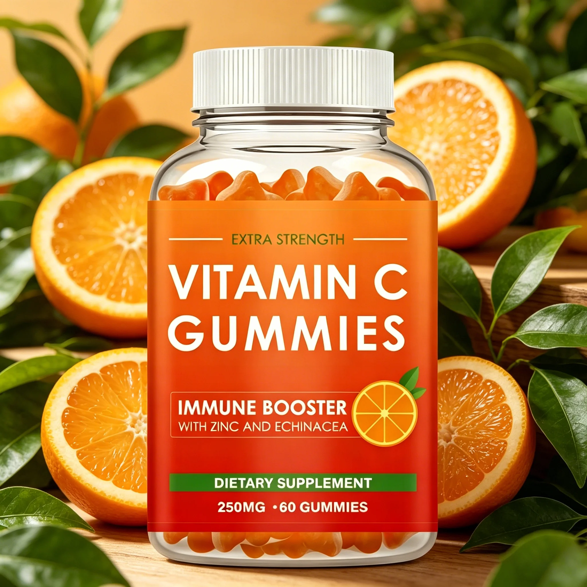 

Vitamin C Supplement- Powerful Antioxidant Properties That Support Energy Production, Immunity and Skin Collagen - 60 Gummies