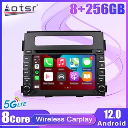 Car Radio 8+256GB For Kia Soul 2012 2013 Multimedia Video Player 8 Core Android12 Wireless Carplay Stereo Navigation GPS QLED