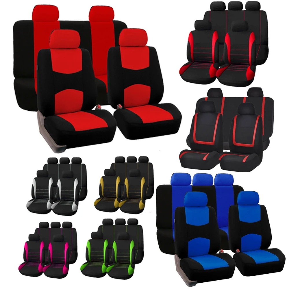 2/5Seats Fabric Car Seat Covers For Peugeot 508 207 307 407 3008 206 2008 208 sw 308 107 301 408 5008 4008 Rifter Traveller RCZ