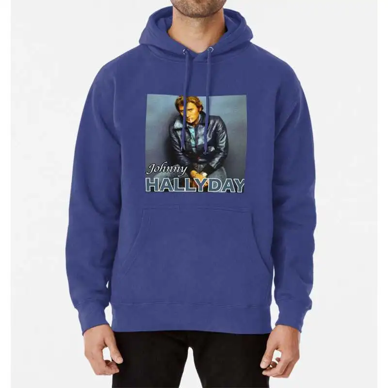 Singer Johnny Hallyday Hoodies Printed Men Woman Hip Hop Hoodie Hooded Sweatshirts Harajuku Pullovers Unisex Tracksuits Clothing