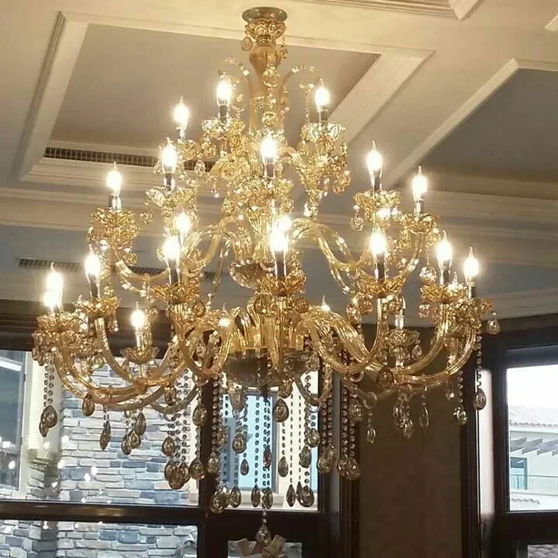 

Luxury Modern Crystal Chandeliers Lighting Contemporary Pendant Chandelier Ceiling forLights Fixture for Dining Room Living room