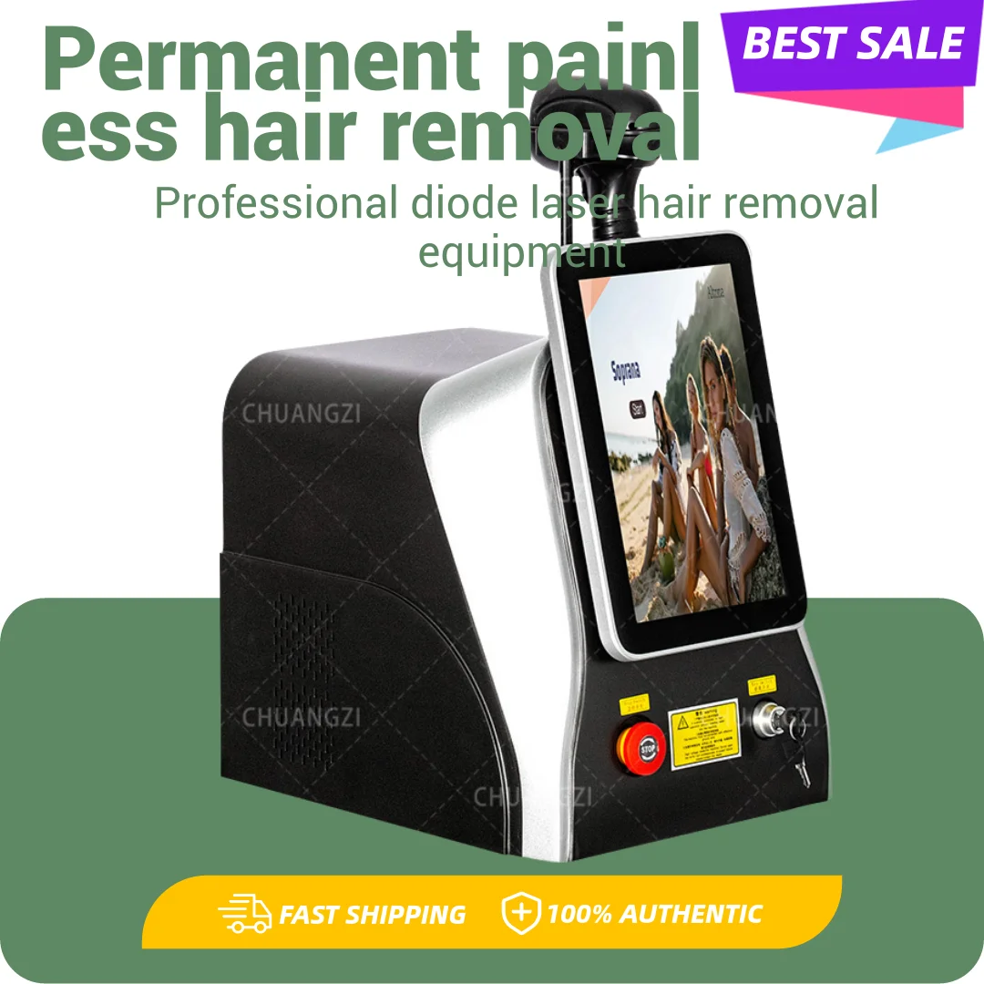 

2000w Diode Laser High Power 755 808 1064nm Painless Permanent Hair Remover 808nm Professional Hair Removal Device