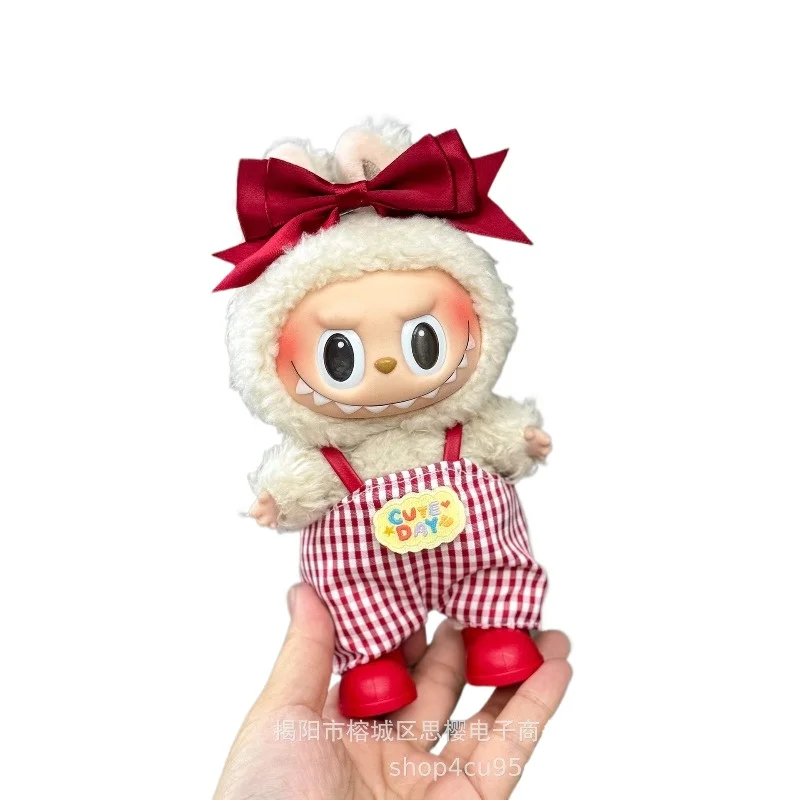 ل 17 سنتيمتر V1V2 لابو دمية فستان جديد فستان وسراويل مجموعة دمية دمية استبدال الملابس