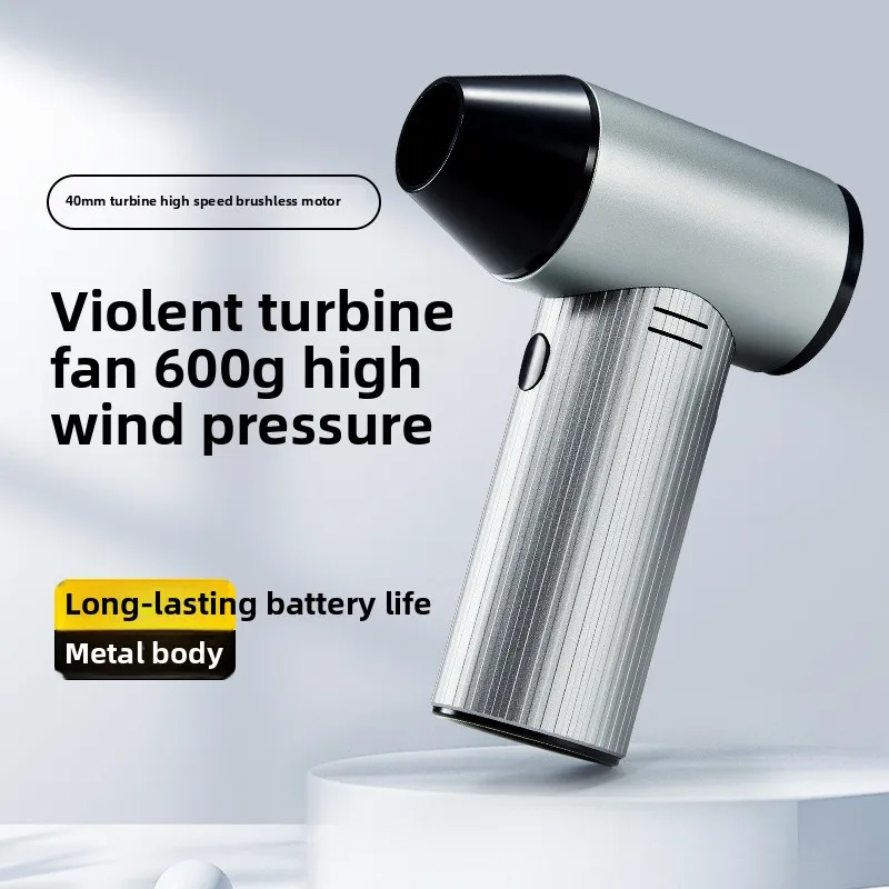 

Aluminum Alloy Fan Car Mounted High-speed Handheld Small Fan Portable Turbofan