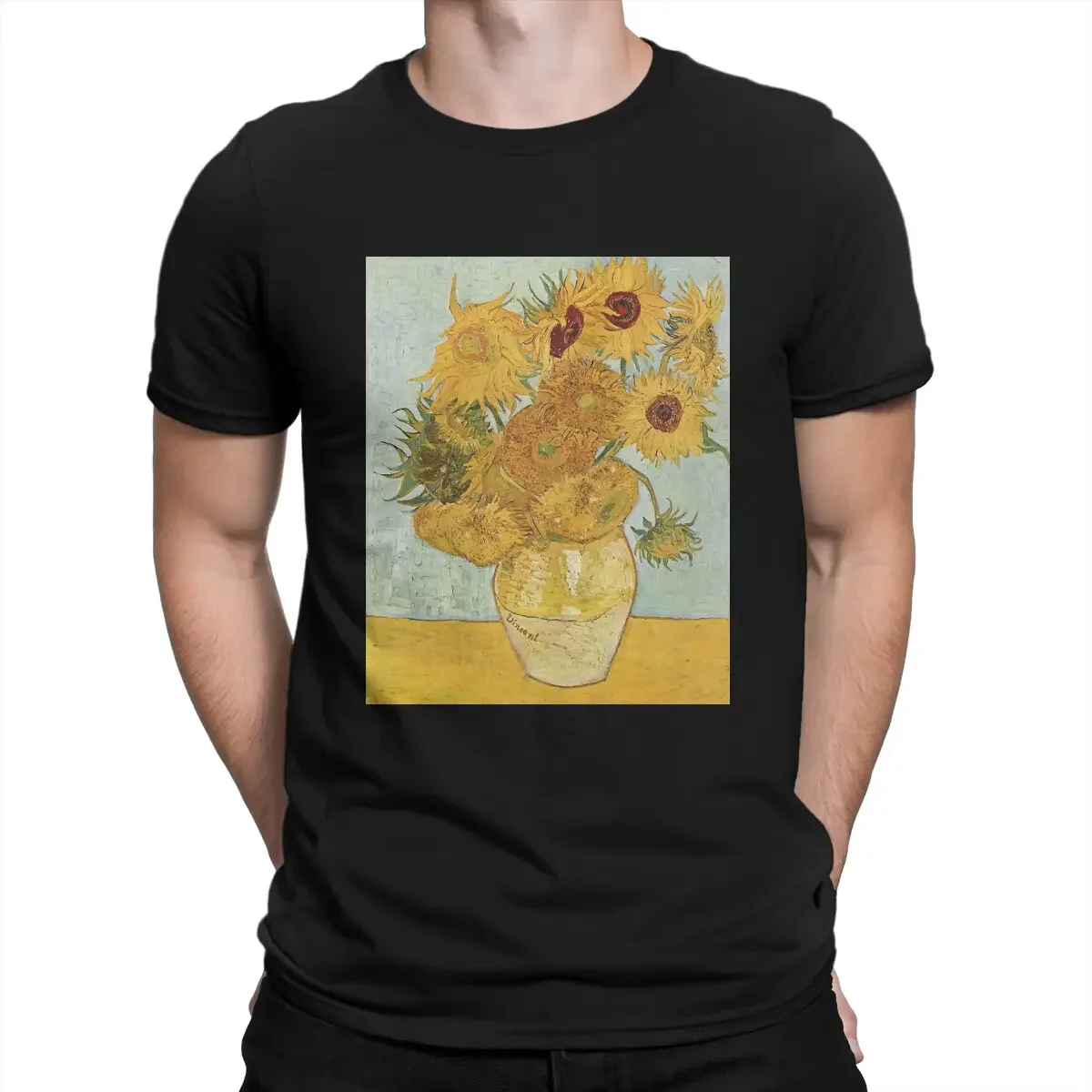 Sunflowers Special TShirt Vincent Van Gogh Post-Impressionist Painter Leisure T Shirt Newest T-shirt For Men Women