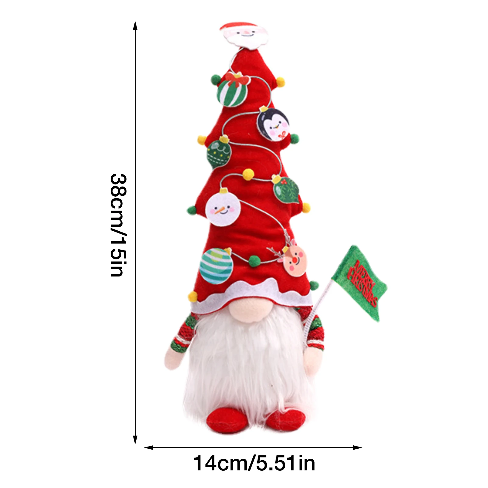 Christmas Gnome Doll Gnome Christmas Decorations With Light Swedish Tomte Doll With Light Nordic Plush Elf Doll Gnome Ornaments