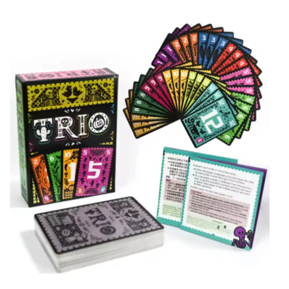 Jeu de cartes الثلاثي، juego de المجتمع de fête en famille، ليلة التناول، 3 إلى 6 ألعاب، البحث عن ثلاثية عربات متنوعة #1