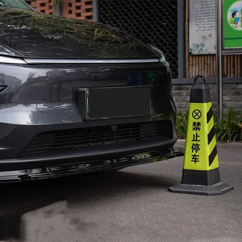 Car Front Shovel for Tesla Model Y 2024-2025 modified Three-stage front Lip Surround Auto wheel hubcap