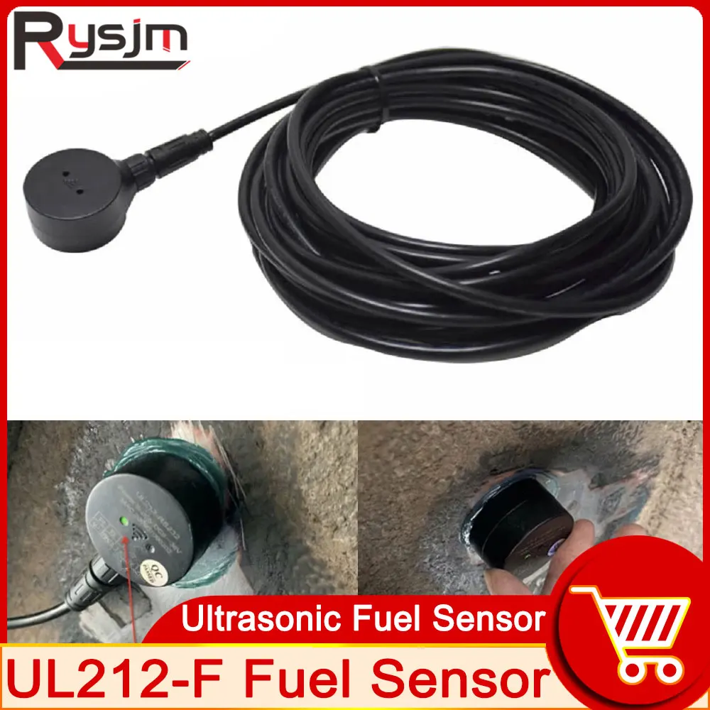 HD Non Contact Liquid Level Sensor Switch Detector Outer Adhering Type Level Sensor UL212-F Interface Ultrasonic Fuel Sensor GPS