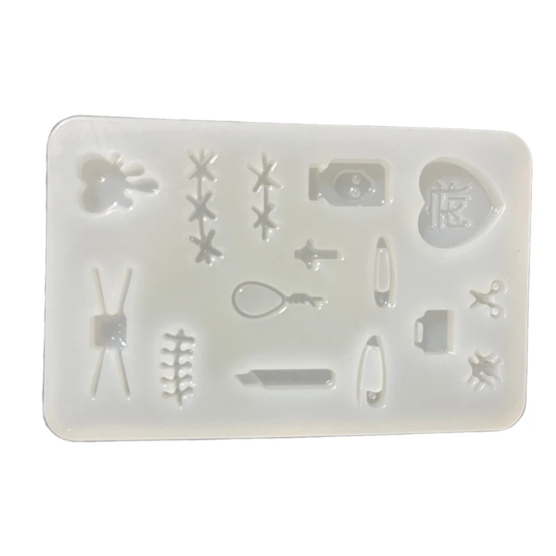 Flexible Silicone Molds Medical Accessories Shaped Epoxy Mold Liquid Sand Ornaments Mould Jewelry Making Tool