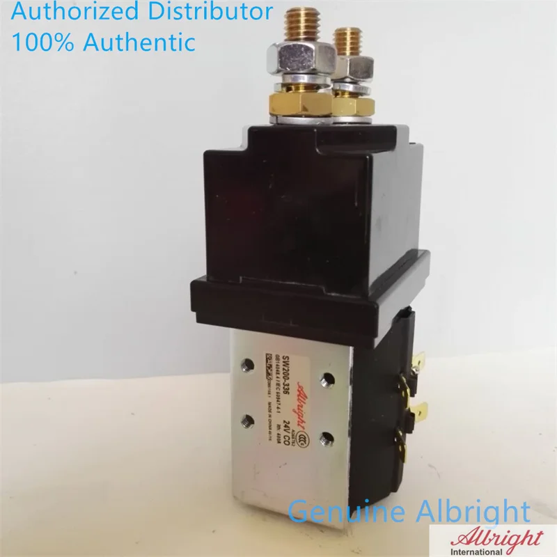 Contactor Albright auténtico, interruptor de relé solenoide, 24 V, 400A, SW200, SW200-281, 24 voltios, 400 Amp, carretilla elevadora eléctrica, paleta