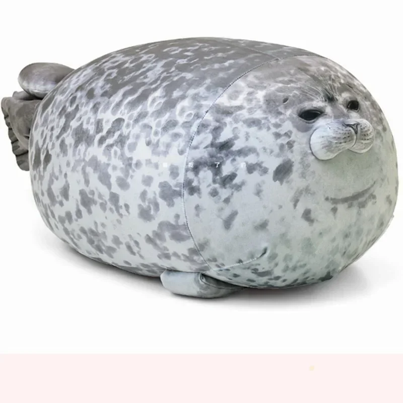 20cm Angry Blob Seal Pillow Chubby 3D Novelty Sea Lion Doll Plush Stuffed Toy Baby Sleeping Throw Pillow Gifts for Kids Girls