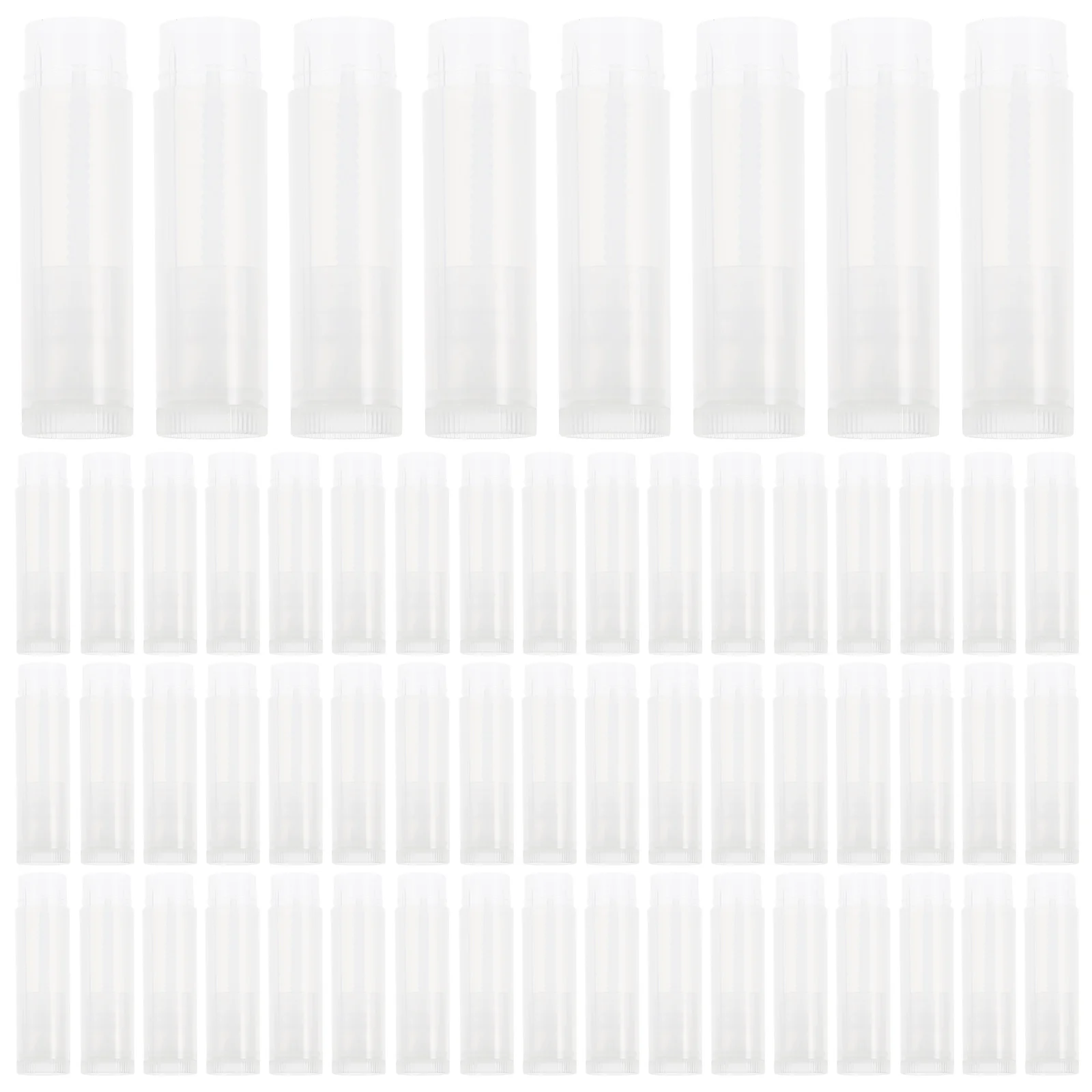 Refillable Empty Lipstick Tubes 100pcs Black Lip Balm Containers Travel Friendly Makeup Packaging Bottles with Caps