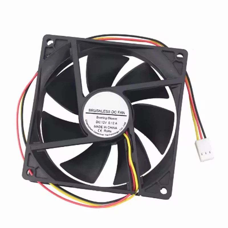 1Pcs 90mm 12V 3Pin DC 92mm x25mm PC chassis exhaust radiator Cooling fan 92x92x25mm 9225 9cm