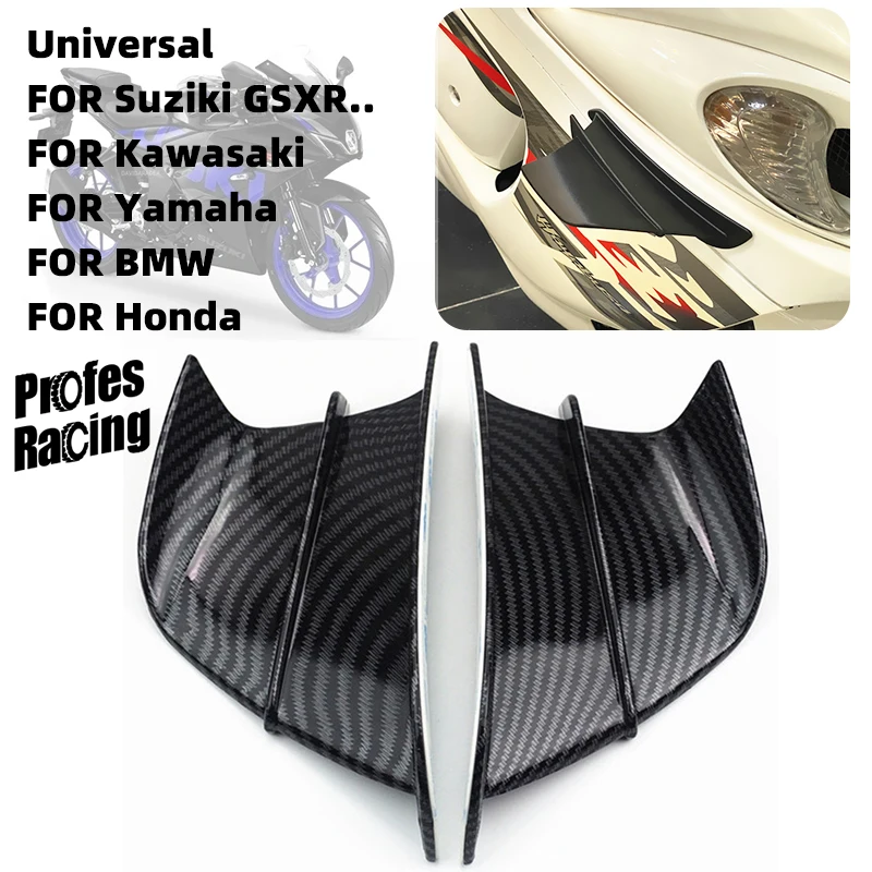 

NEW Motorcycle Winglet Aerodynamic Wing Kit Spoiler For KAWASAKI Ninja H2 H2R Yamaha BWS RS JOG JOE GP