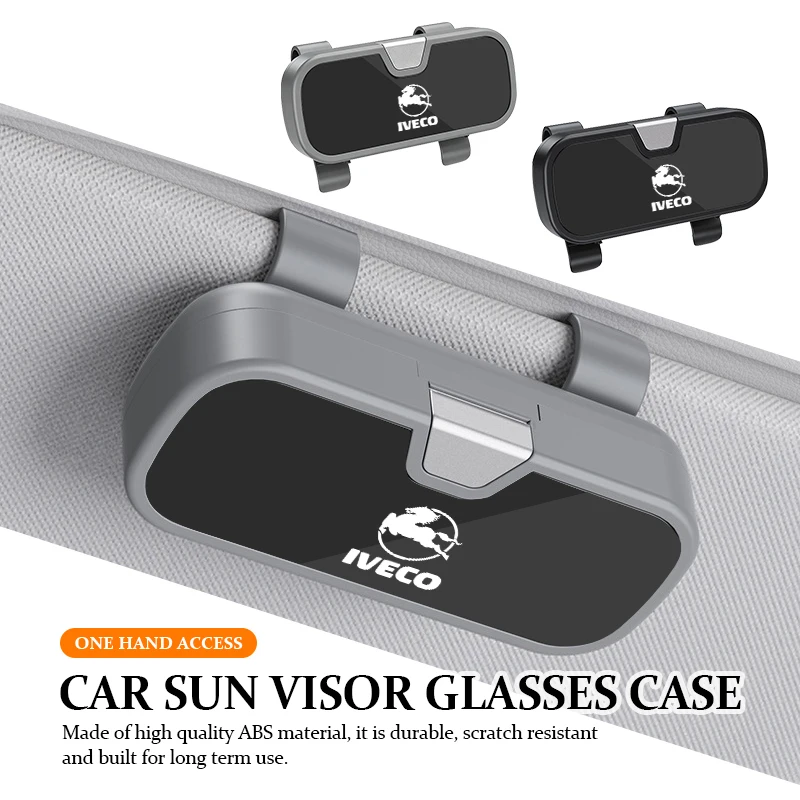 Caja para gafas de sol para coche, visera solar automática, soporte de almacenamiento para gafas, para IVECO Daily Van Chassis Cab 4x4 e-Daily Eurocargo ‌   S-Way T-Way