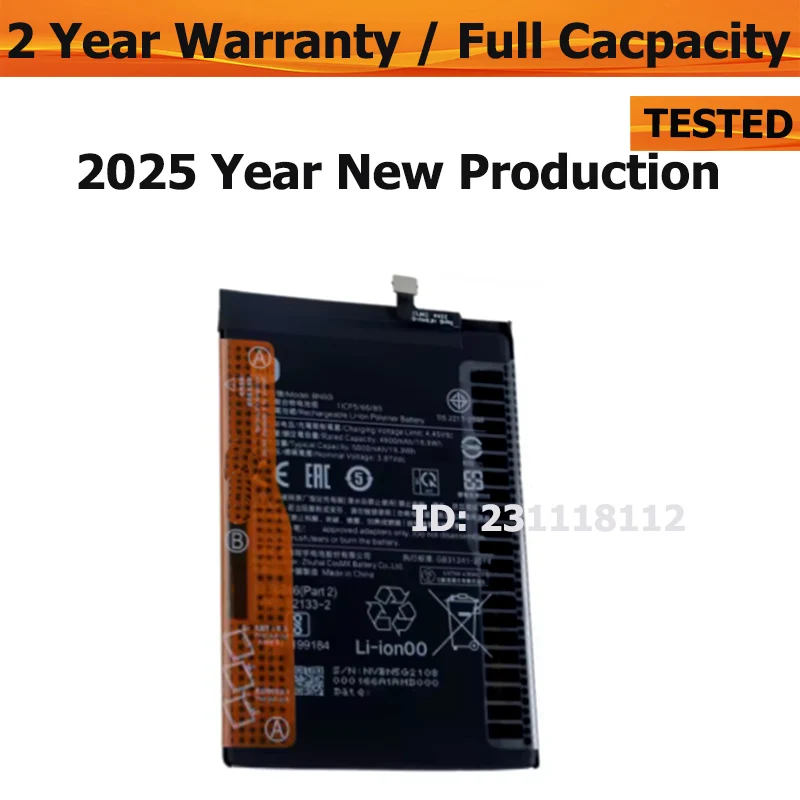 

Аккумулятор полной емкости BN5G для Xiaomi Redmi 10C/10A Mi Redrice 10C/10A 5000 мАч, новая замена