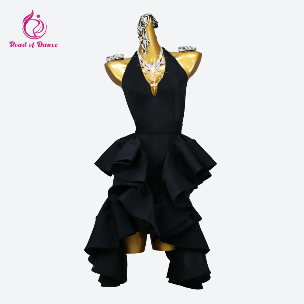 

Women's Suit Latin Dance Dress 2024 Girl Sexy Line Skirt Party Elegant Prom Female Long Clothing Samba Costume Evening Dancewear