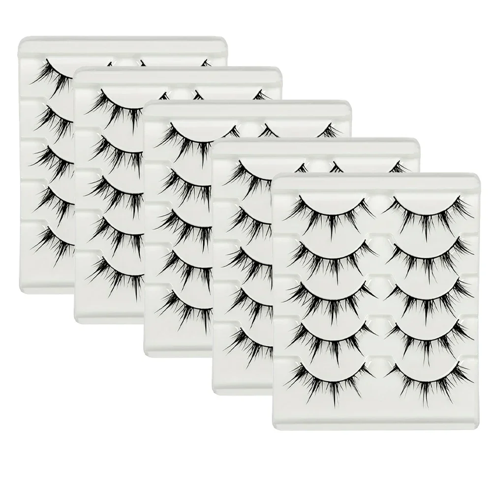 15Pairs/25Pairs Anime-Inspired False Eyelashes, Cartoon Eye Faux Lashes, Dramatic Look Demon Style