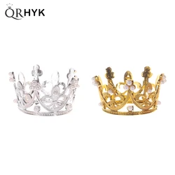 Crown Metal Crystal Ball Holder Sphere Display Stand Desktop Home Decoration Photography Prop Topper Cake Decoration Jewellery