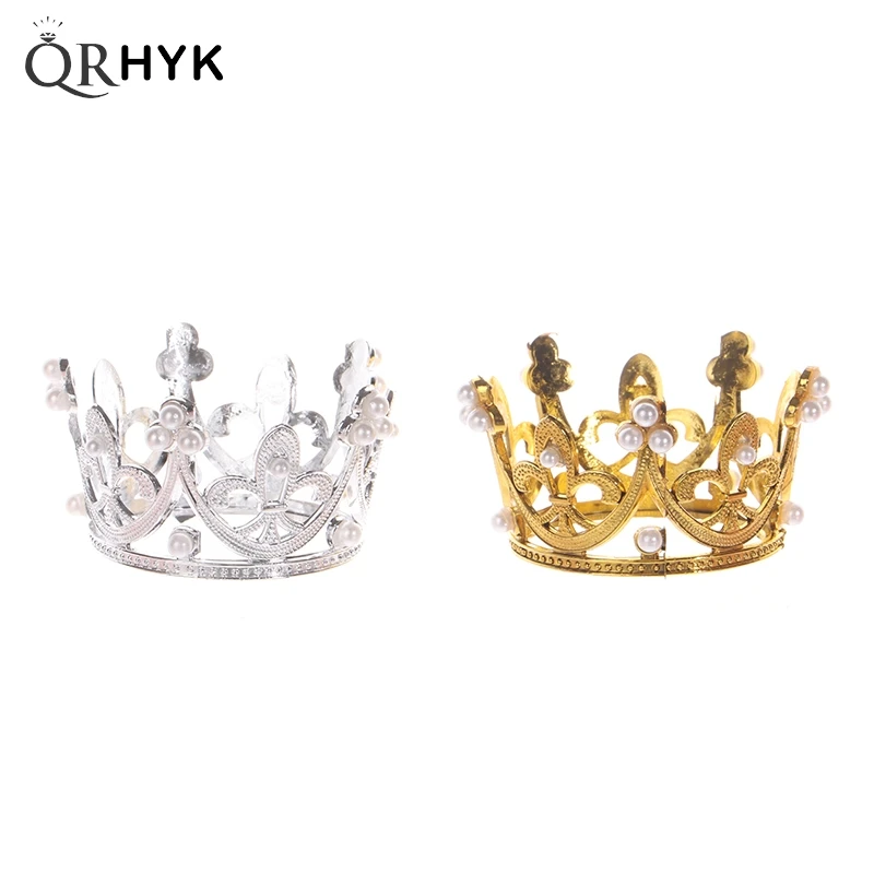 Crown Metal Crystal Ball Holder Sphere Display Stand Desktop Home Decoration Photography Prop Topper Cake Decoration Jewellery