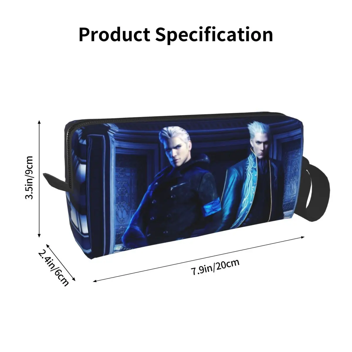 Vergil From The Devil May Cry Series Пенал для Studen Pen Box Сумка-карандаш Канцелярские принадлежности Дорожная женская косметичка