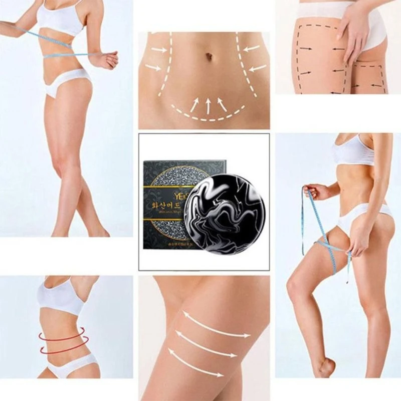 สบู่กาแฟลดน้ำหนักด้วยดินเหนียวภูเขาไฟขนาด60กรัมพร้อมสติ๊กเกอร์สะดือทำให้ผิวกำจัดเซลลูไลท์ขาวกระจ่างใส