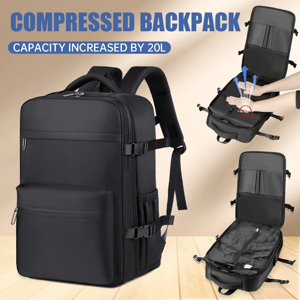 

Shengliwei High-End Backpack Men's New Business Casual Backpack Travel Laptop Bag Large Capacity Female Students